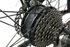 A close-up view of the rear hub and cassette of an electric bicycle. Produktbild-Vorschau