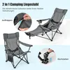 GOPLUS 2 in 1 Campingstuhl faltbar, Angelstuhl mit Produktbild-Vorschau 3