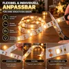 LED Strip Lichterkette 180cm 30 LED Warmweiß Selbstklebend Produktbild-Vorschau 3