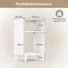 COSTWAY 3-stufiger Beistelltisch, moderner Nachttisch mit Produktbild-Vorschau 7