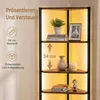 VASAGLE Bücherregal mit LED-Beleuchtung, 6-stufiges Produktbild-Vorschau 13