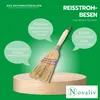 Novatool 3x Kleiner Besen Reisigbesen mit Stiel kurz 28cm Produktbild-Vorschau 2