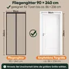 Sekey Fliegengitter Balkontür mit Magnet Insektenschutz Tür Produktbild-Vorschau 6