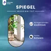 VBChome Oval Spiegel 80 x 40 cm Schwarz Produktbild-Vorschau 3
