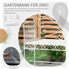 Sweiko 2-Sitzer Gartenbank robust, Parkbank rostfrei Produktbild-Vorschau 4