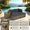 Rattan Lounge San Domino mit Aluminiumgestell für 2 bis 4 Produktbild-Vorschau 2