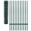 vidaXL Płot metalowy stalowy 20 x 1,2 m Zielony Podgląd zdjęcia produktu 3
