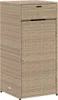 vidaXL Gartenschrank Beige 55x55x111 cm Poly Rattan Produktbild-Vorschau 1