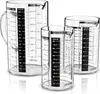 Arendo Messbecher aus Glas, 3er set350ml, 500 ml & 1000 ml Produktbild-Vorschau 1