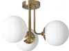 Deckenleuchte Metall und Glas Moonlight Brass 3 Strahler Produktbild-Vorschau 1