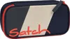 A pencil case with a diagonal color block design and the brand name 'Satch' printed on it. Produktbild-Vorschau