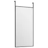 vidaXL Dveřní zrcadlo černé 30x60 cm sklo a hliník Náhled obrázku produktu 3