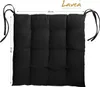 Lavea® Sitzkissen 40x40 cm, 4er Set, Schwarz - mit Produktbild-Vorschau 4