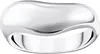 A close-up studio shot of a silver ring. Produktbild-Vorschau