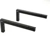 2x Wandkonsole Waschtischhalterung Regalträger matt schwarz Produktbild-Vorschau 11