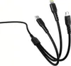 Denmen Kabel Usb 3W1 Szybkie Ładowanie Micro Typ-C Usb-C Podgląd zdjęcia produktu 5
