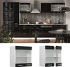 Küchenglasschrank Vicco R-Line Schwarz Hochglanz 60 cm, Produktbild-Vorschau 2