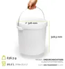 Seaux Garronda avec couvercle, 20 litres, 50 pièces, pour Voir les images du produit 3