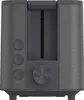 A front view of a dark gray toaster. Anteprima dell’immagine prodotto