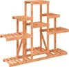 vidaXL Stojan na květiny 110x25x96 cm z masivního jedlového Náhled obrázku produktu 4