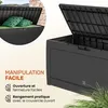 CASARIA Coffre de Rangement Anthracite 310L Voir les images du produit 5