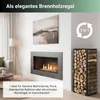 Kaminholzregal PHOENIX mit Rückwand für Wandmontage | für Produktbild-Vorschau 2