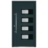 vidaXL Drzwi wejściowe antracyt 110x210 cm Aluminium i PVC Podgląd zdjęcia produktu 3