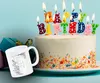 Floral Buchstabe F Kaffeebecher zum Ausmalen für Produktbild-Vorschau 3