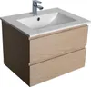 Ensemble meuble simple vasque 60cm avec vasque et colonne Voir les images du produit 5