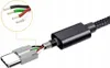 Close-up view of the internal wiring of a USB-C to 3.5mm audio adapter cable. Podgląd zdjęcia produktu