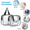 Aucuu Toiletry Bag Transparent 2 pcs Kosmetyczka Podgląd zdjęcia produktu 4