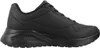 A side view of a black Skechers Uno Lite Lite Work Polyurethane Women's trainer. Anteprima dell’immagine prodotto
