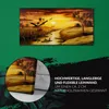 Wandbild Leinwand Bilder Wanduhr 60x30 Gemälde Landschaft Produktbild-Vorschau 5