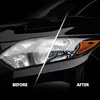 A split image showing a car headlight before and after restoration. Anteprima dell’immagine prodotto