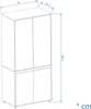 KOMTO Kleiderschrank Klein Schrank Schlafzimmer Produktbild-Vorschau 4