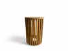 Teakholz Beistelltisch - Holzhocker Couchtisch -  Produktbild-Vorschau 3