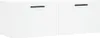 A white wall-mounted cabinet with two doors and black handles. Produktbild-Vorschau