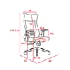Casa Dolce chaise de bureau LEOS, noir, 69x67x114-124 cm, Voir les images du produit 6