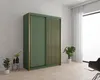 Krudox PST Kleiderschrank Schiebetür Grün 150x216x62 cm 2 Produktbild-Vorschau 1