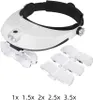Lupe Mit Kopfhalterung Doppelte LED-Lichter 1X 1,5X 2X 2,5X Produktbild-Vorschau 3