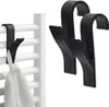 Gancio per termosifone appendiabiti da bagno nero set di 2 Anteprima dell’immagine prodotto 1