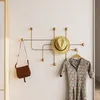 CALICOSY - Wandgarderobe mit 9 Haken aus goldfarbenem Produktbild-Vorschau 4