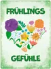 Frühlingsgefühle Metallschild XXL in 28x38 cm mit Produktbild-Vorschau 1