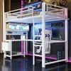 Gaming-Hochbett 90x200, Schreibtisch, Tastaturablage, Produktbild-Vorschau 1