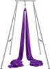 Aerial Yoga Hängematte mit Yogarahmen 12 x 2,6 m - Lila Produktbild-Vorschau 1