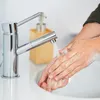 Relaxdays Seifenspender, nachfüllbar, Pumpspender, Bambus & Produktbild-Vorschau 5