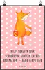 Mr. & Mrs. Panda Bild Fuchs Laterne DIN A2 - Rot Pastell - Produktbild-Vorschau 1