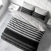 Winter Biber Bettwäsche 200x200 cm Streifen grau kuschelig Produktbild-Vorschau 4