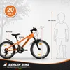 Kinderfahrrad 20 Zoll MTB mit Alurahmen - Ideales Geschenk Produktbild-Vorschau 10