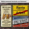 LANOLU Retro Blechschild Ruhestand Geschenk zum Produktbild-Vorschau 6